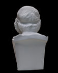 image of a plaster bust of homer on a black background