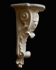 image of a plaster renaissance bracket on a black background